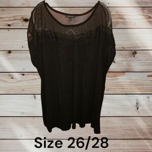 Black Lace Detail Top